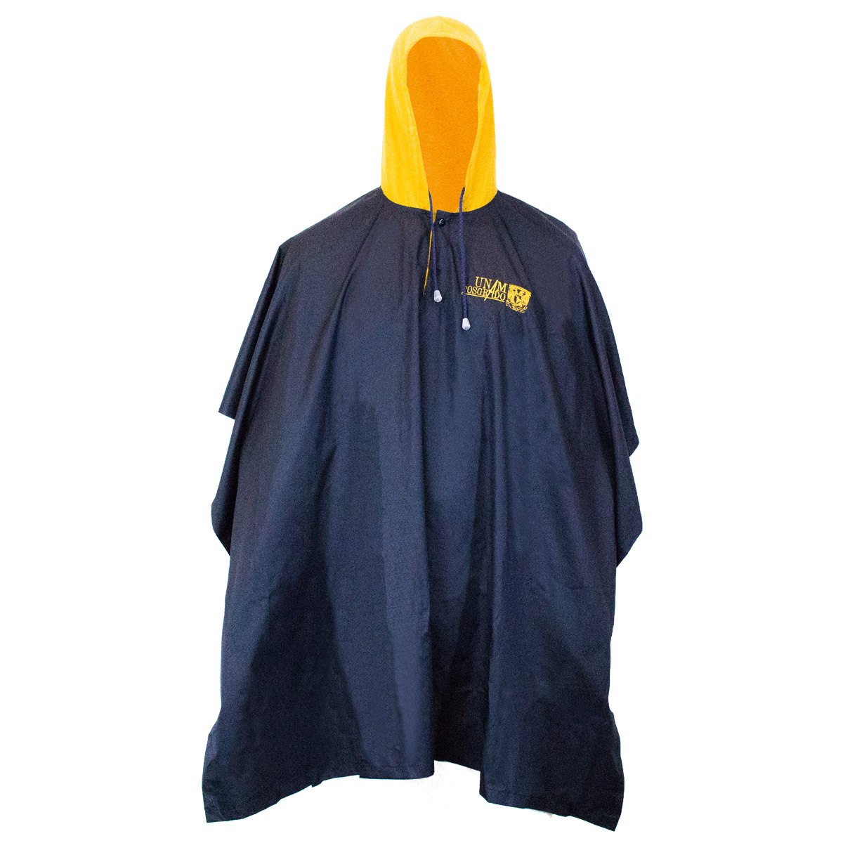 PONCHO AZUL CON DORADO POSGRADO