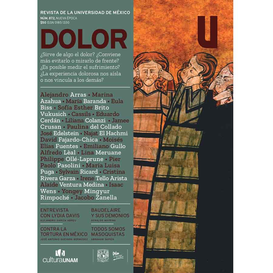 REVISTA DE LA UNIVERSIDAD DE MÉXICO nro. 872 DOLOR