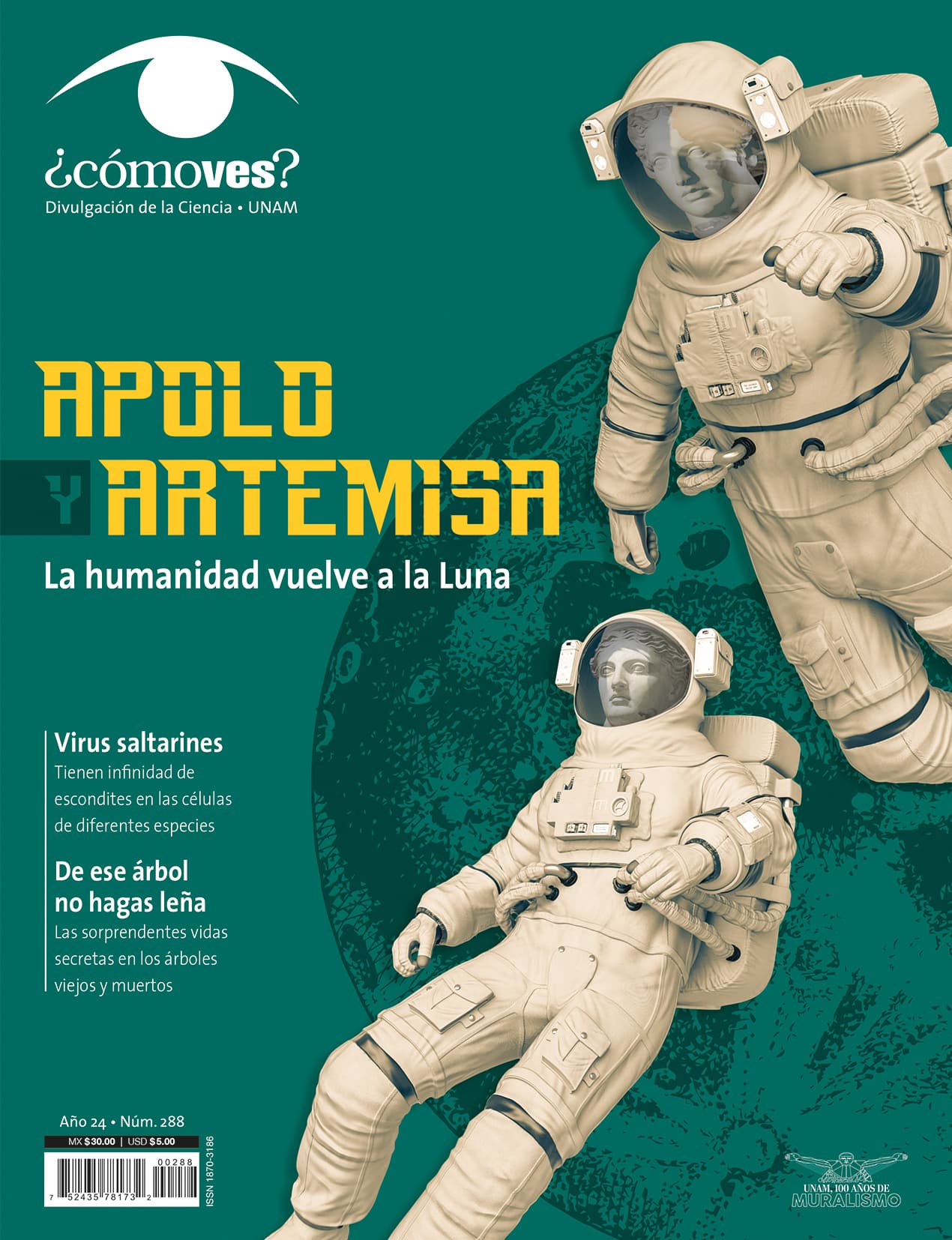 REVISTA ¿CÓMO VES? NÚMERO 288 APOLO Y ARTEMISA. LA HUMANIDAD VUELVE A LA LUNA