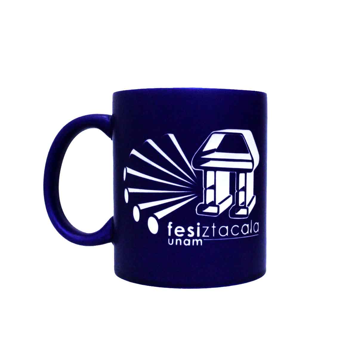 TAZA SAND BLAST AZUL 