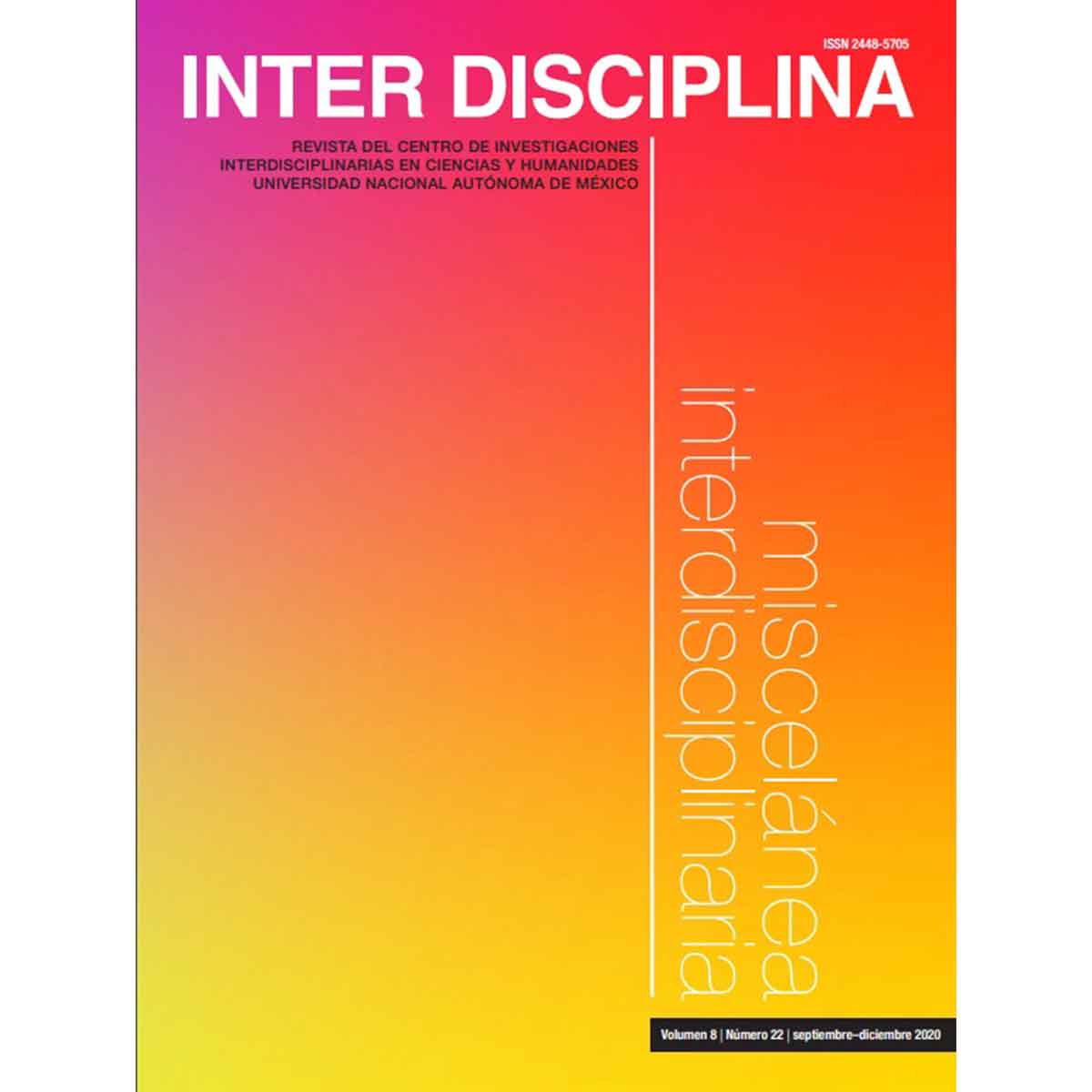 REVISTA INTERDISCIPLINA MISCELÁNEA INTERDISCIPLINARIA VOLÚMEN 8 NÚMERO 22 SEPTIEMBRE - DICIEMBRE 2020