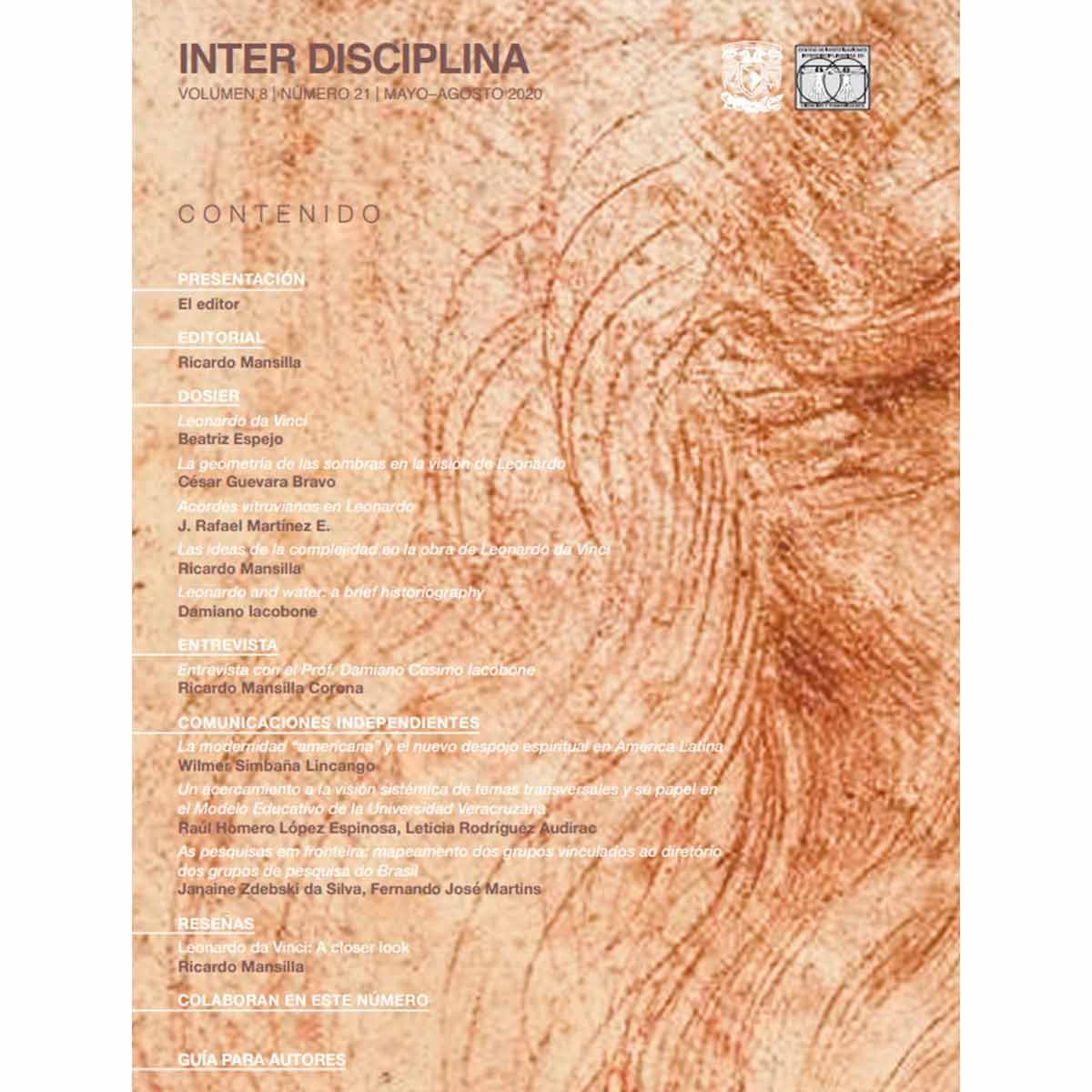 REVISTA INTERDISCIPLINA. DA VINCI. VOLÚMEN 8, NÚMERO 21, MAYO-AGOSTO 2020