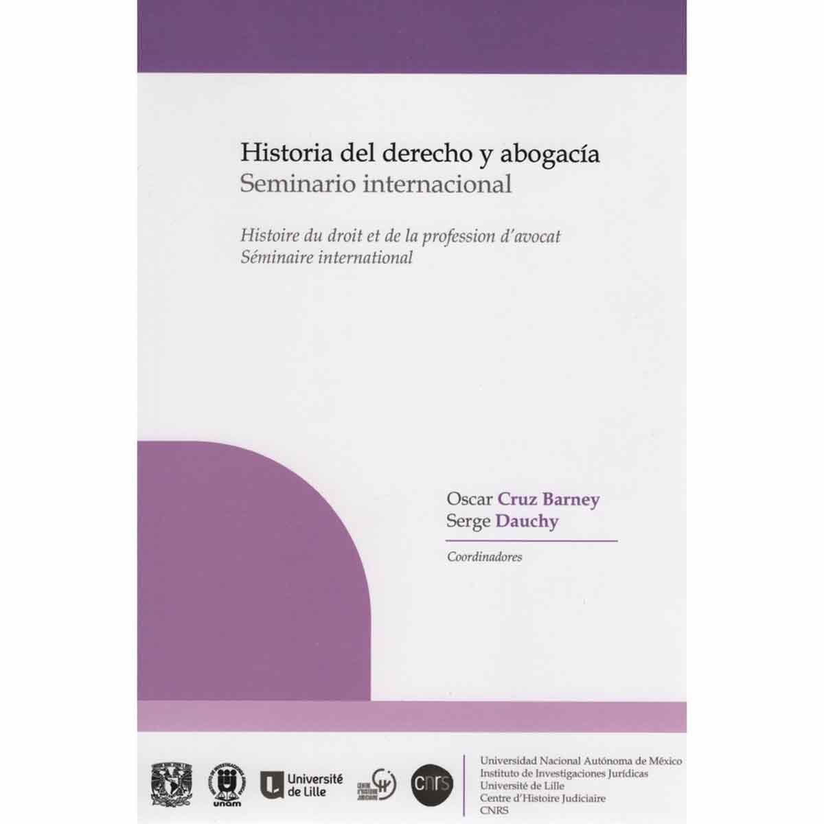 HISTORIA DEL DERECHO Y ABOGACÍA. SEMINARIO INTERNACIONAL