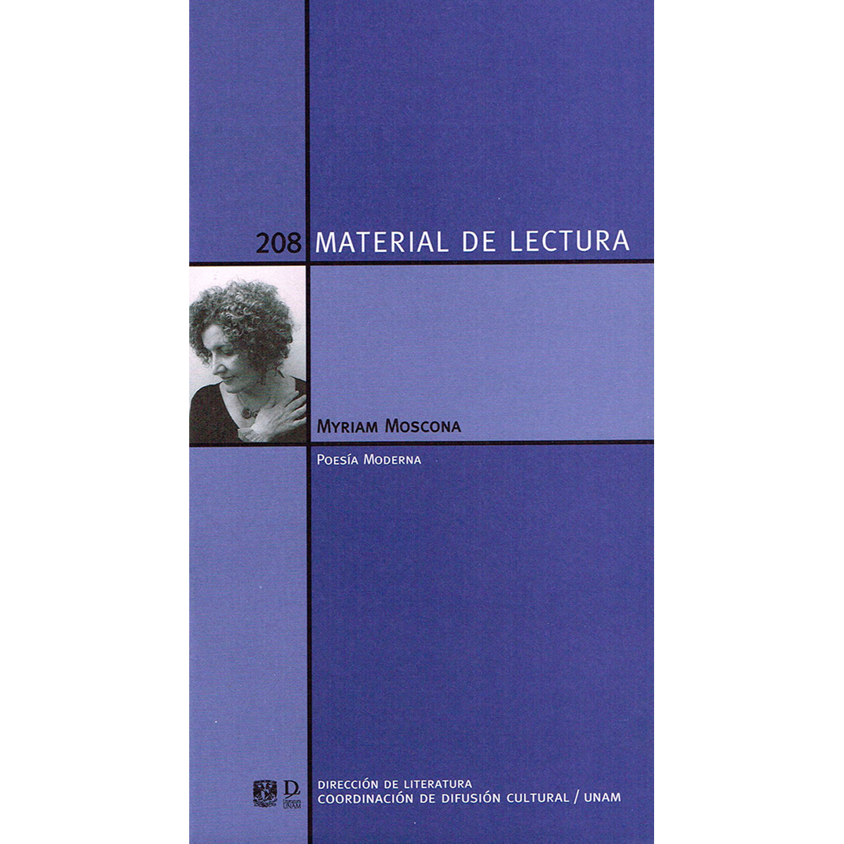 MYRIAM MOSCONA. MATERIAL DE LECTURA NÚM. 208. POESÍA MODERNA