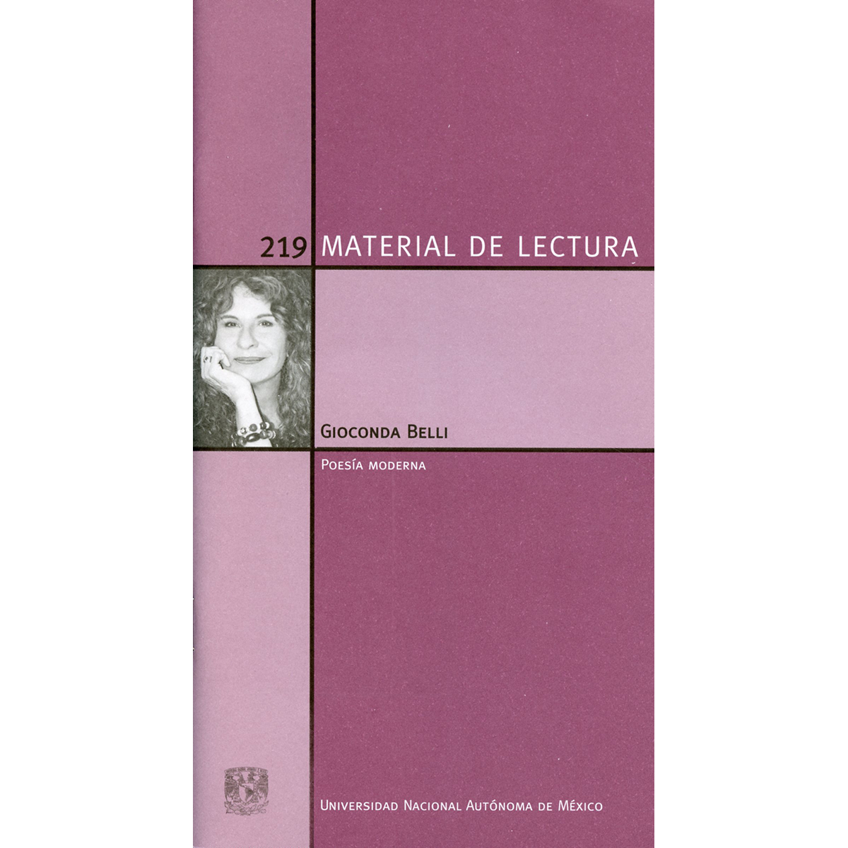 GIOCONDA BELLI. MATERIAL DE LECTURA NÚM. 219. POESÍA MODERNA