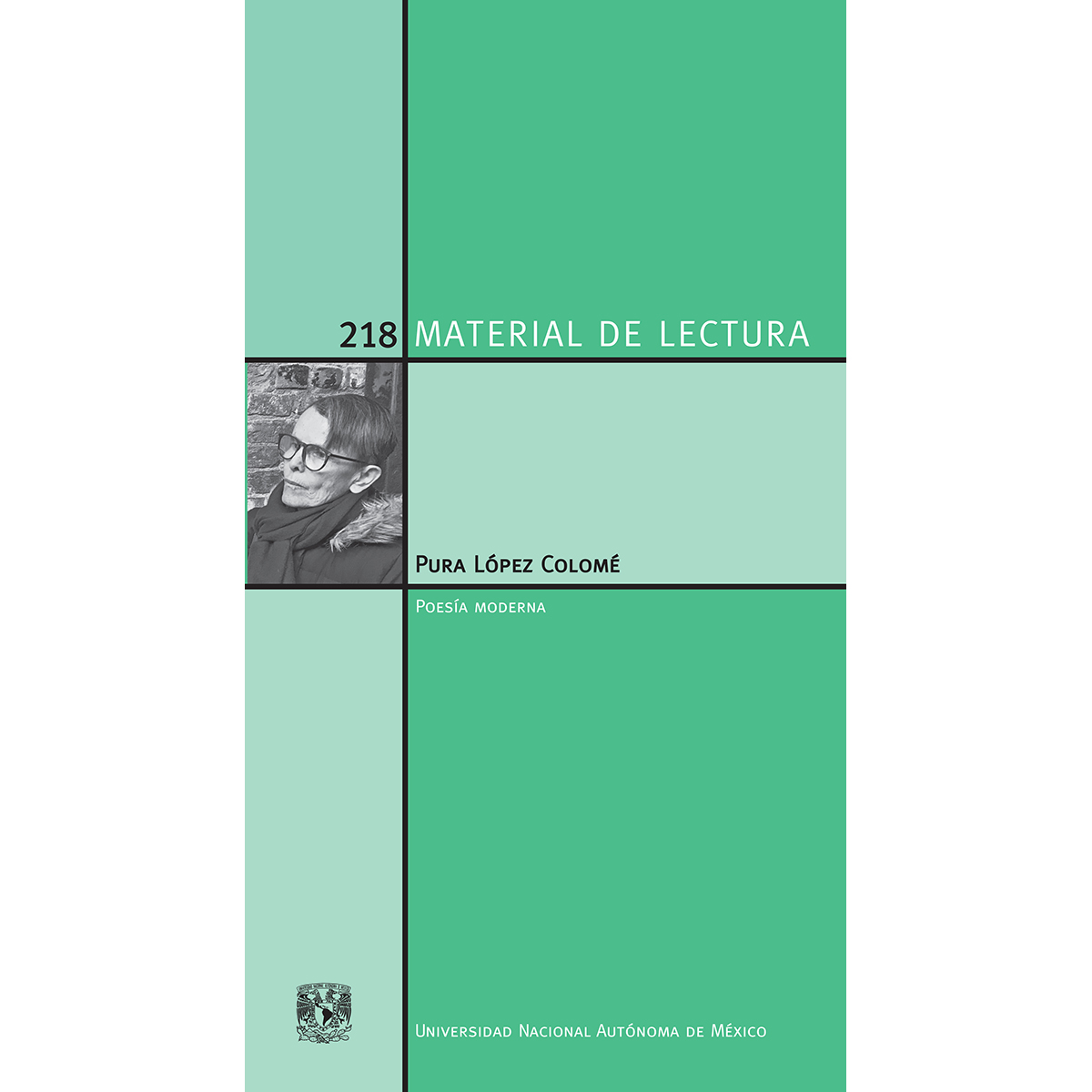 PURA LÓPEZ COLOMÉ. MATERIAL DE LECTURA NÚM. 218. POESÍA MODERNA