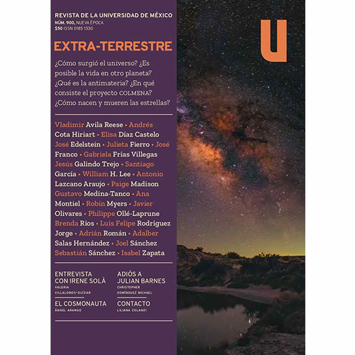 REVISTA DE LA UNIVERSIDAD DE MÉXICO, nro. 900 EXTRA-TERRESTRE