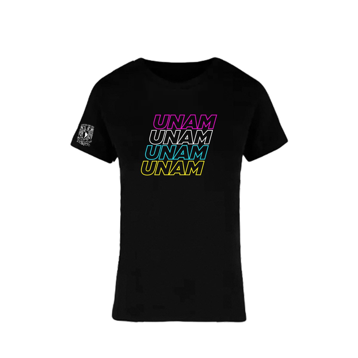 PLAYERA UNAM MULTICOLOR (CORTE MUJER)