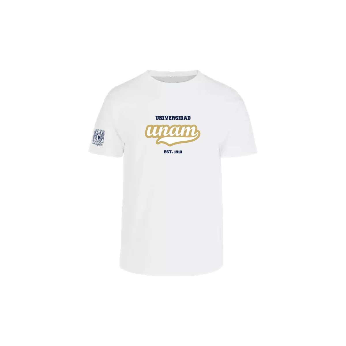 PLAYERA BLANCA UNAM RETRO INFANTIL