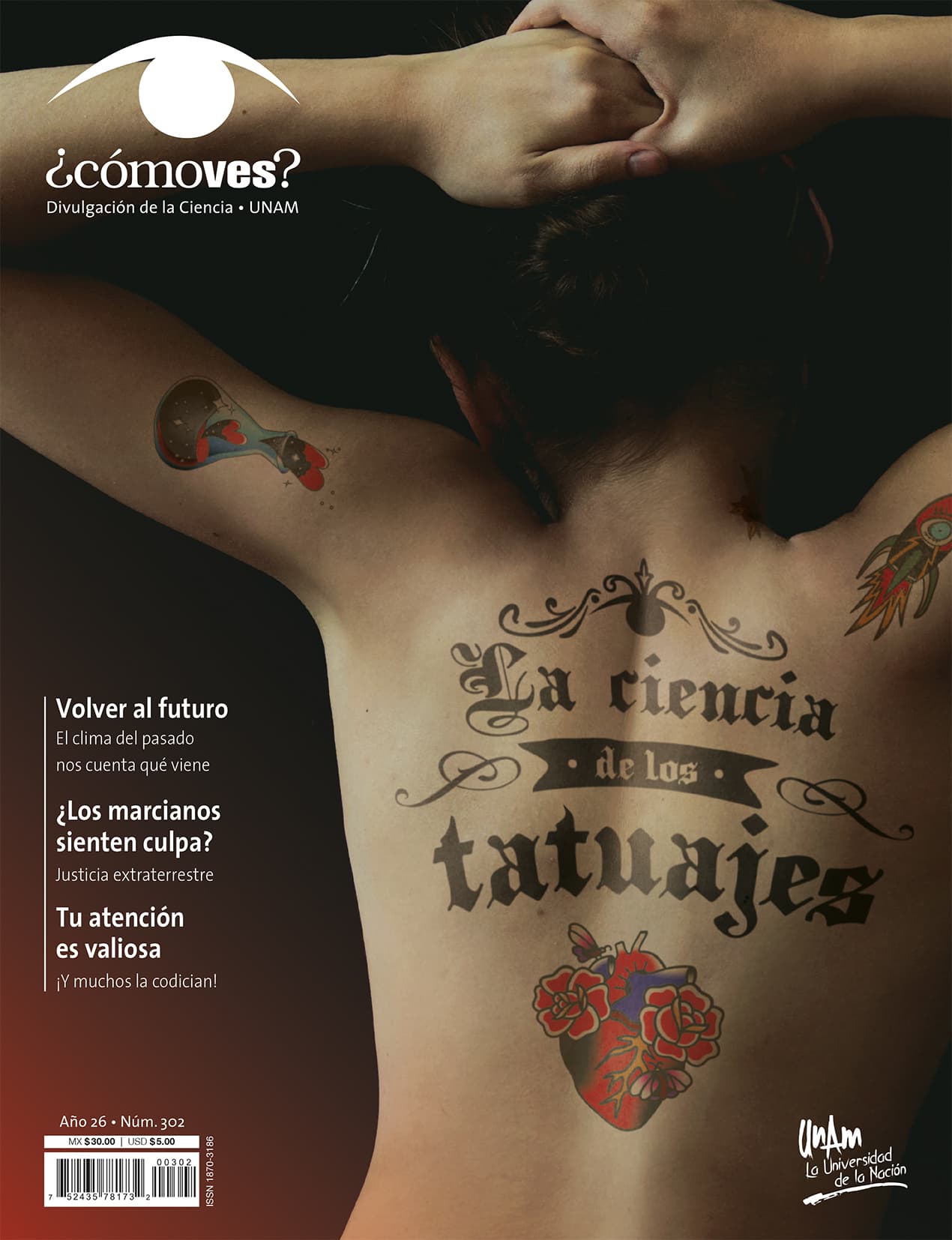 REVISTA ¿CÓMO VES? NÚMERO 302. LA CIENCIA DE LOS TATUAJES