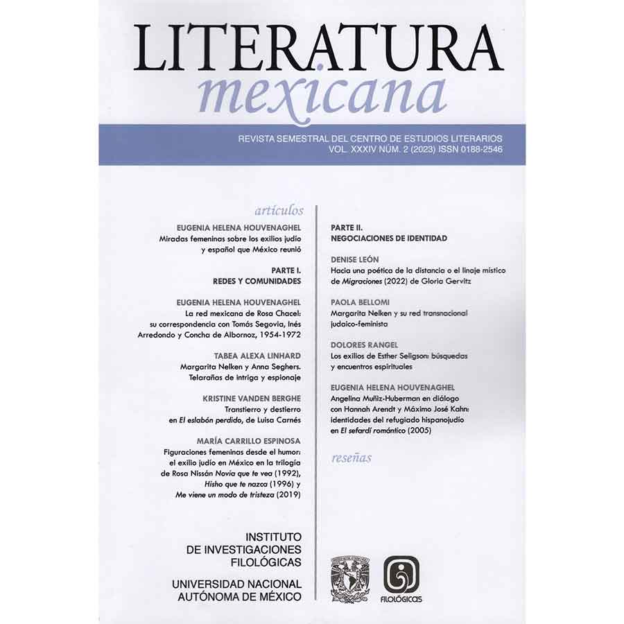 REVISTA LITERATURA MEXICANA VOLUMEN 34 NÚMERO 2