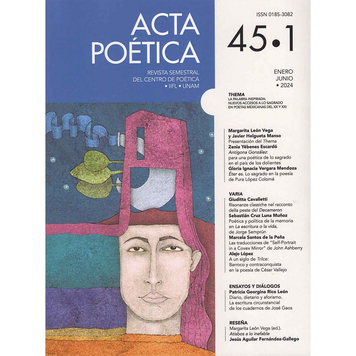 REVISTA ACTA POÉTICA VOLUMEN 45 NÚMERO 1