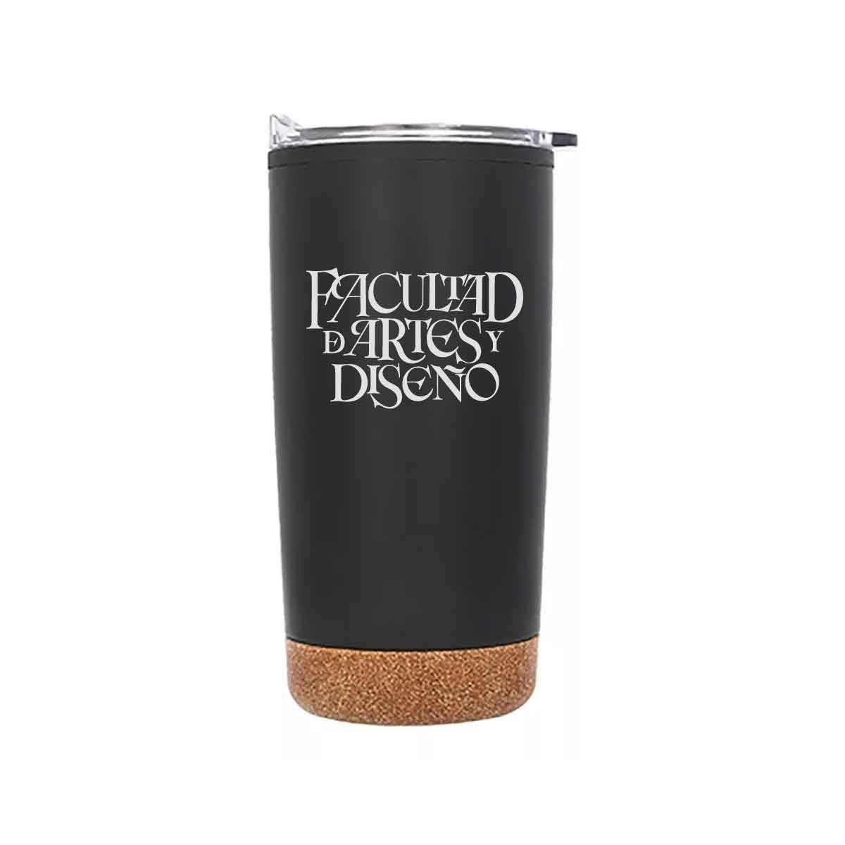 TERMO NEGRO BASE CORCHO LETRAS FAD