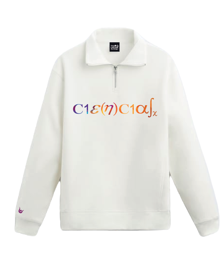 SUDADERA BLANCA CIENCIAS
