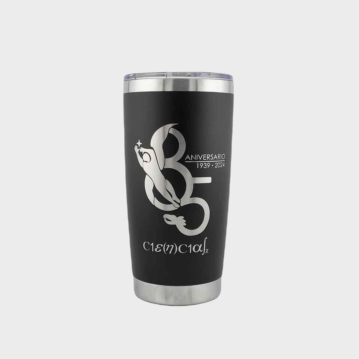 VASO TÉRMICO NEGRO ANIVERSARIO CIENCIAS