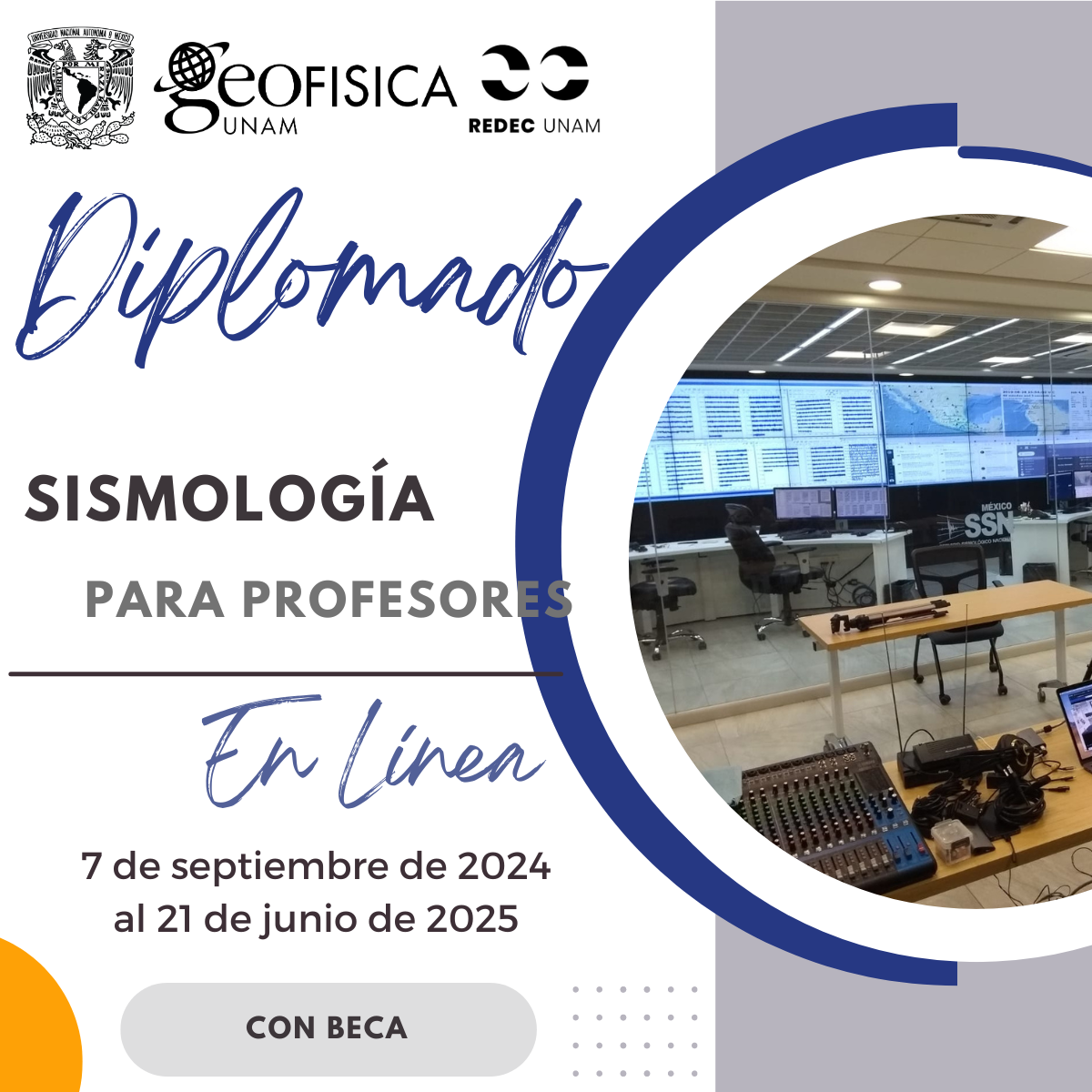 DIPLOMADO EN SISMOLOGÍA PARA PROFESORES CON BECA DEL 5 AL 9 AGOSTO