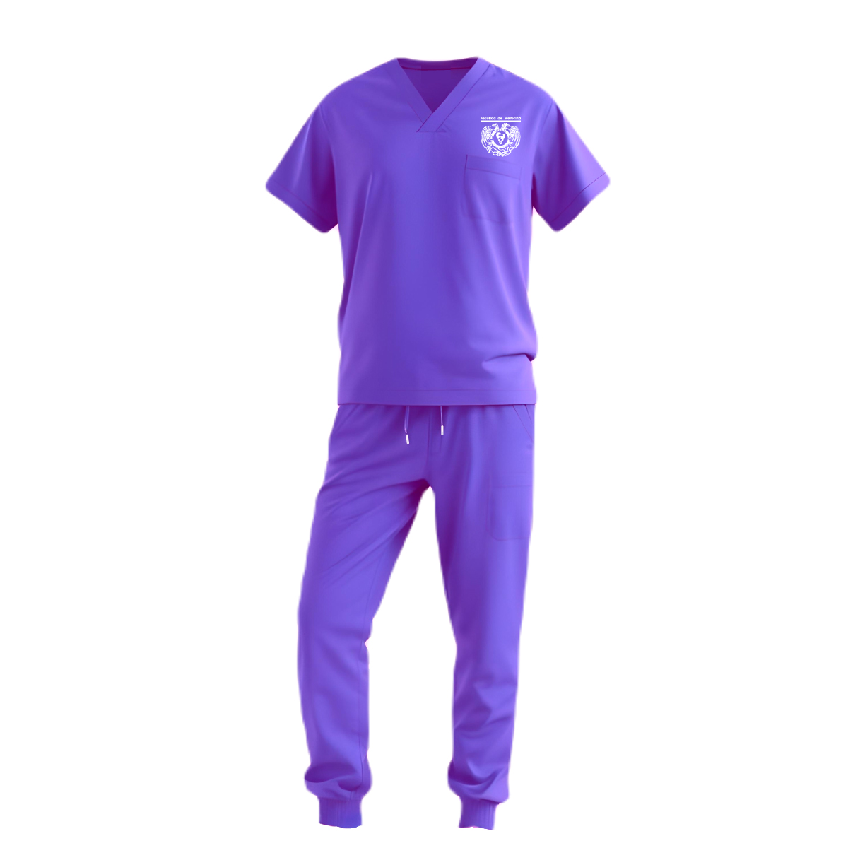 PIJAMA QUIRÚRGICA JOGGER  LILA PREMIUM