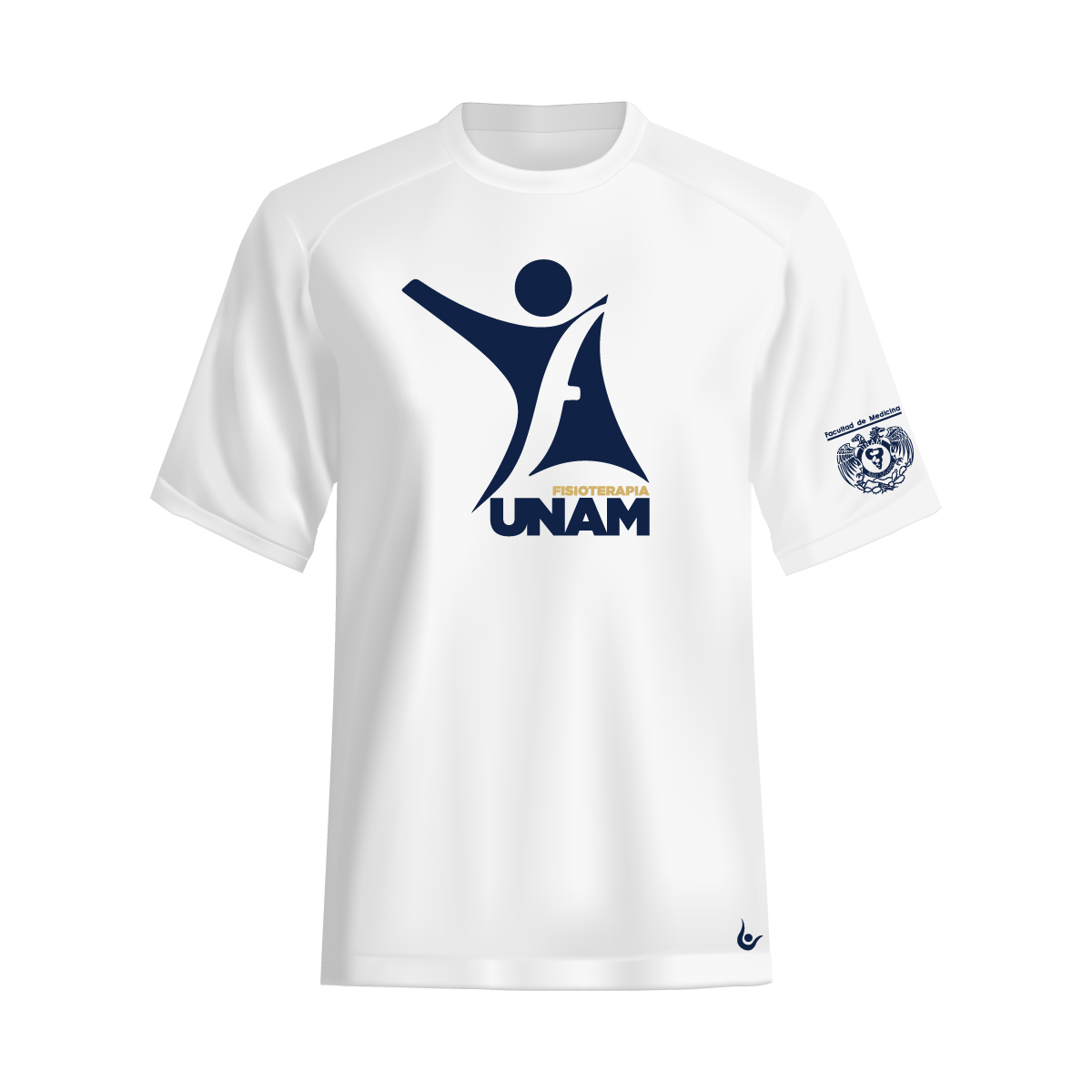 PLAYERA BÁSICA BLANCA FISIOTERAPIA