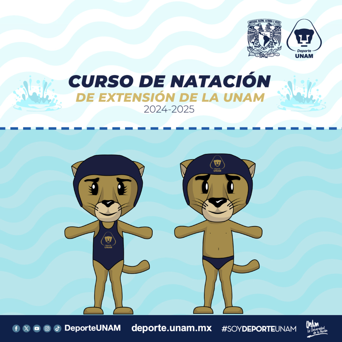 CURSO DE NATACIÓN DE EXTENSIÓN DE LA UNAM - INTERMEDIOS - GENERAL