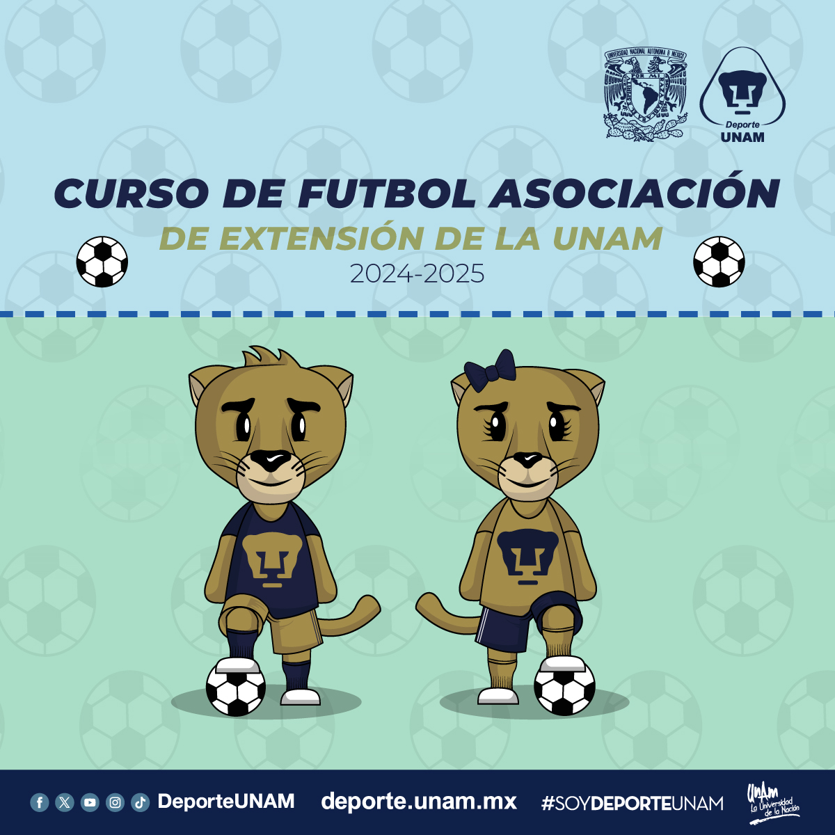 CURSO DE FÚTBOL ASOCIACIÓN 2014, 2013 DE EXTENSIÓN DE LA UNAM