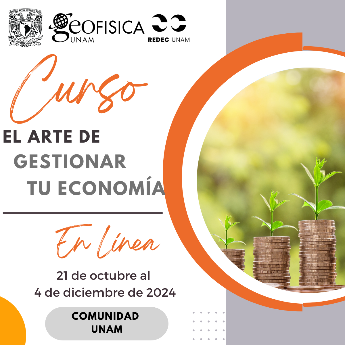 CURSO EL ARTE DE GESTIONAR TU ECONOMÍA (COMUNIDAD UNAM)