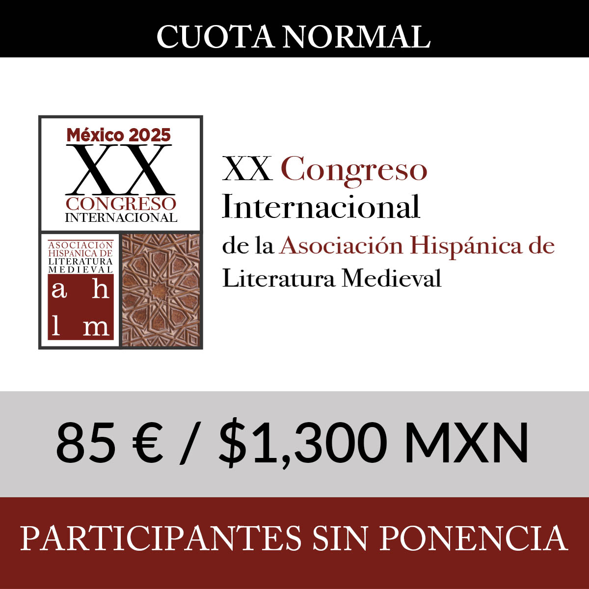 XX Congreso Internacional de la Asociación Hispánica de Literatura Medieval