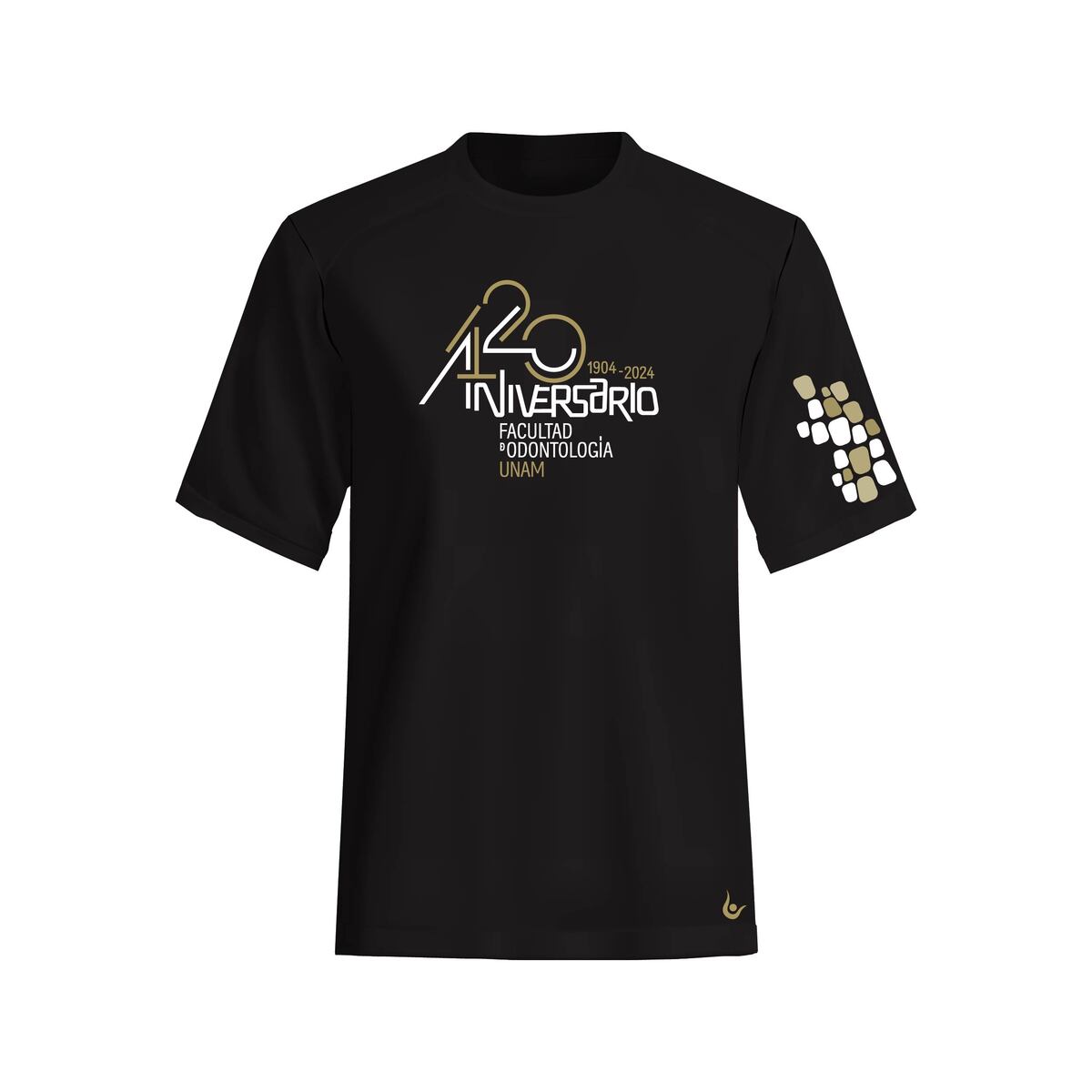PLAYERA NEGRA 120 ANIVERSARIO FACULTAD DE ODONTOLOGÍA