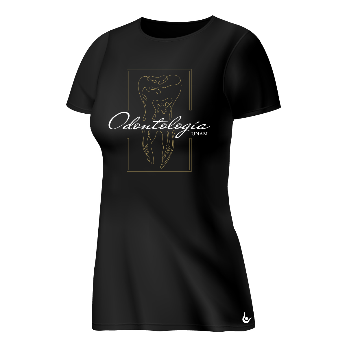 PLAYERA ODONTOLOGÍA UNAM DAMA NEGRA DAMA
