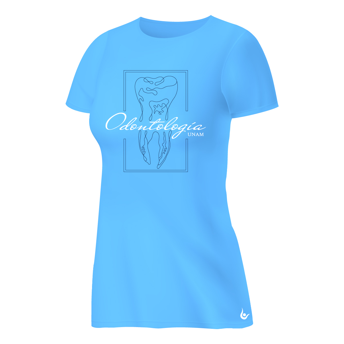 PLAYERA ODONTOLOGÍA UNAM DAMA CELESTE DAMA