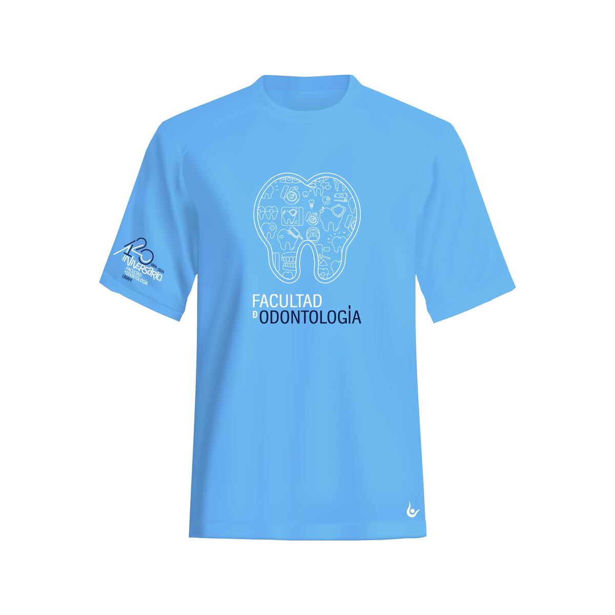 PLAYERA MUELA DOODLE AZUL CABALLERO