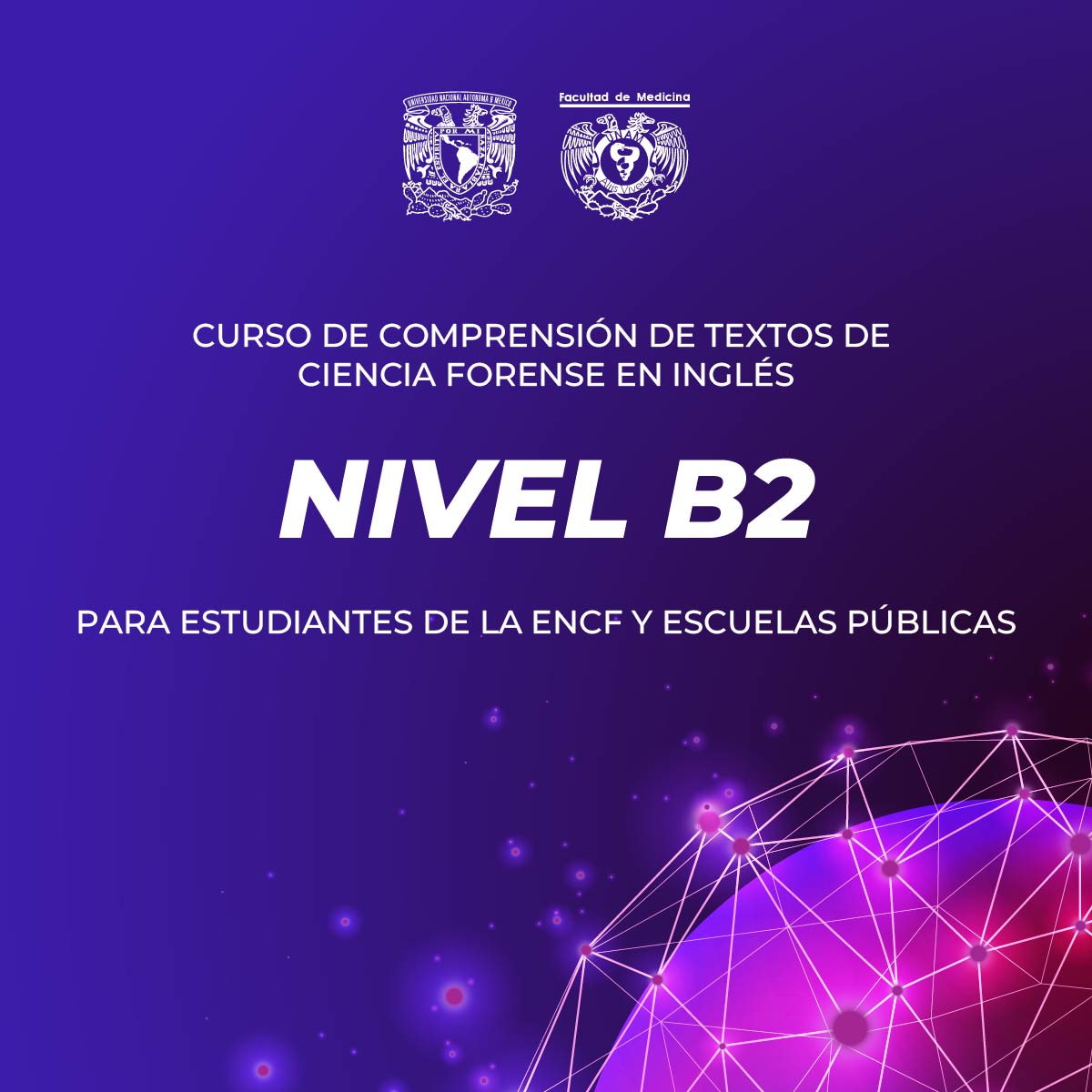 CURSO DE COMPRENSIÓN DE TEXTOS DE CIENCIA FORENSE EN INGLES NIVEL B2 PARA ESTUDIANTES DE LA ENCF, Y ESCUELAS PÚBLICAS