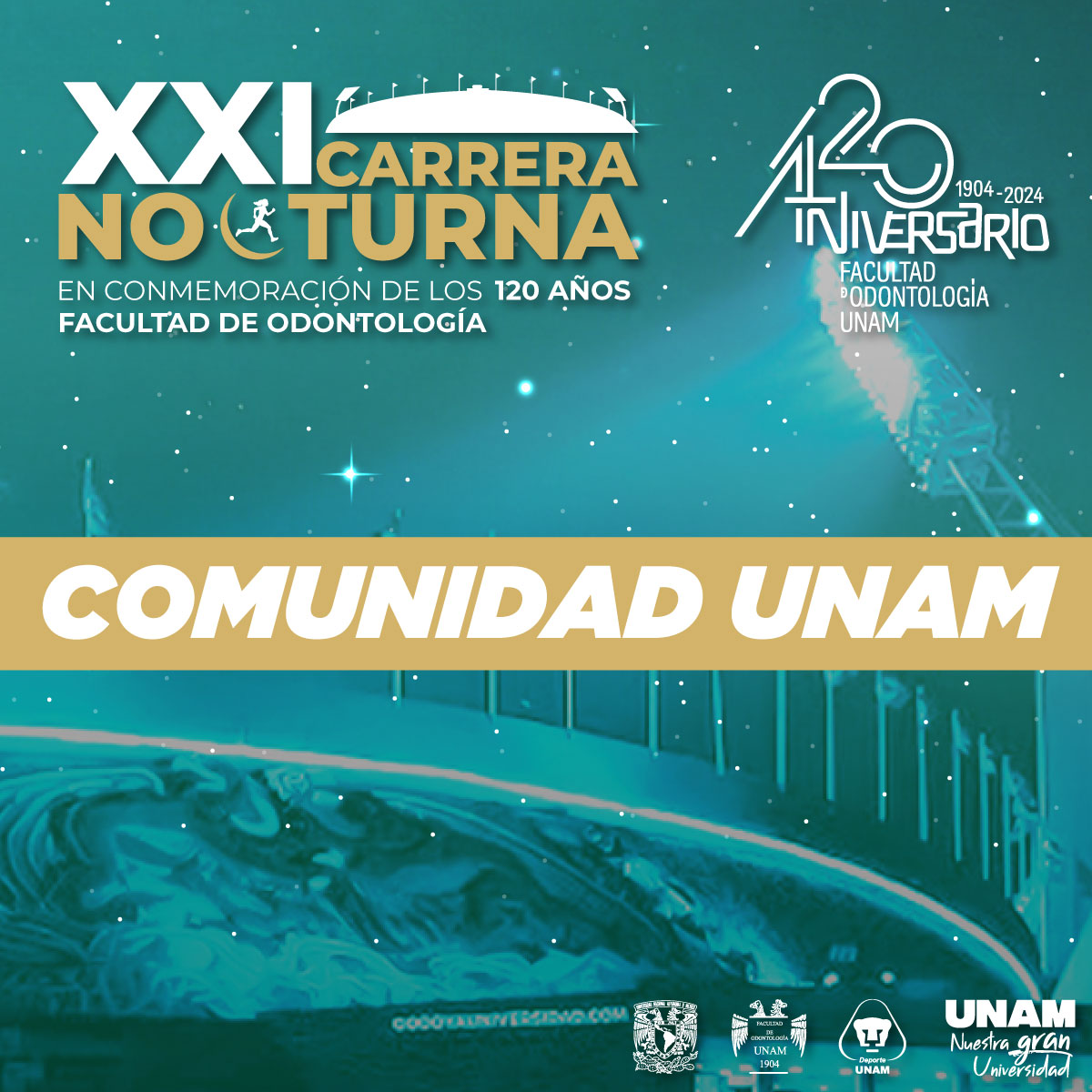 XXI CARRERA NOCTURNA DEL DEPORTE UNIVERSITARIO COMUNIDAD UNIVERSITARIA