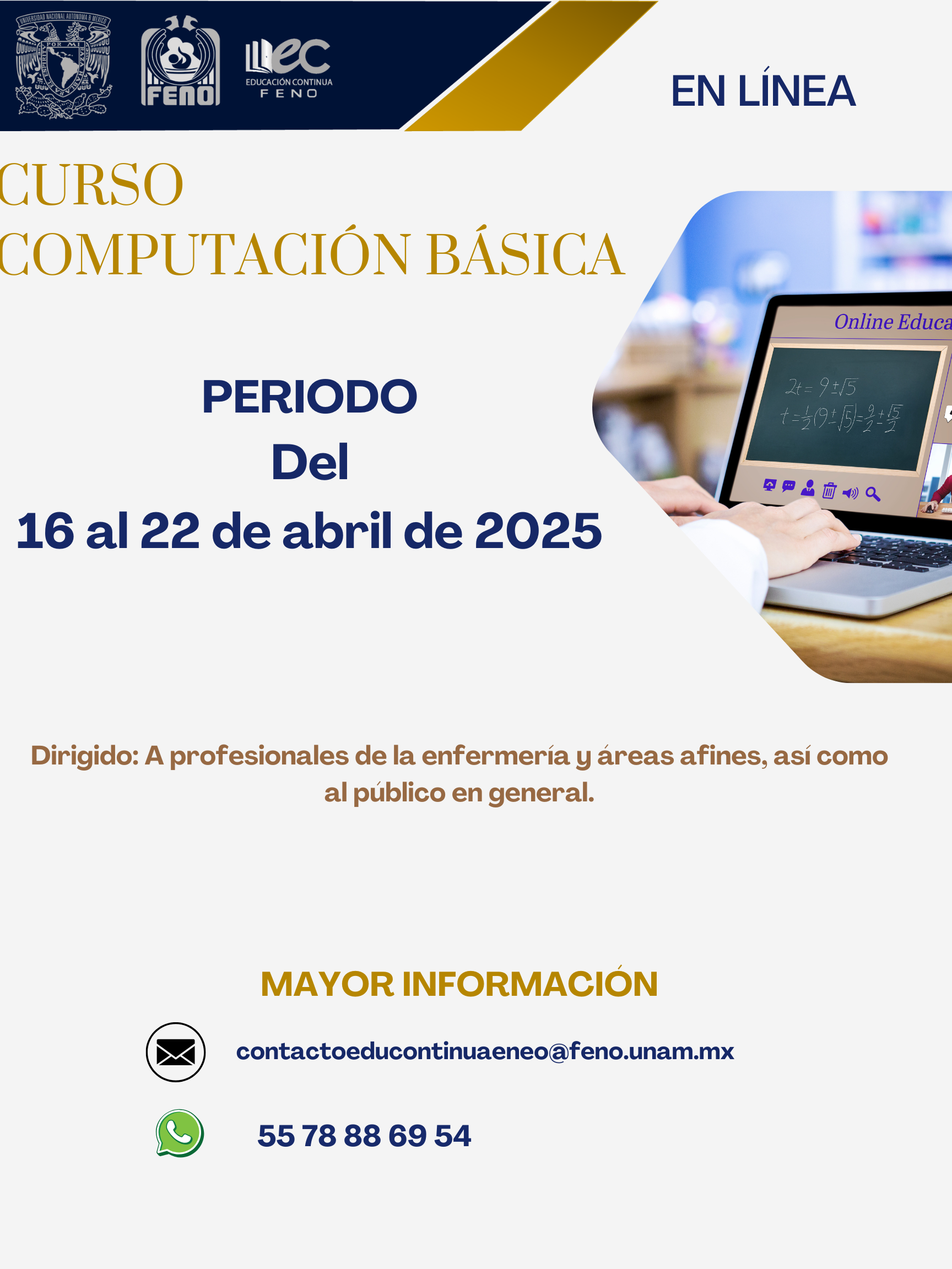 CURSO DE COMPUTACIÓN BÁSICA (16 al 22 de abril de 2025)