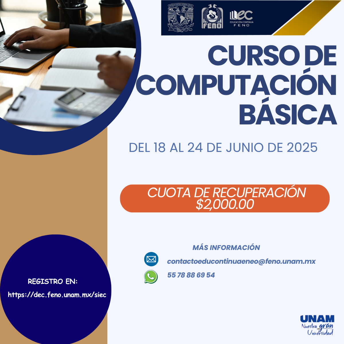 CURSO DE COMPUTACIÓN BÁSICA 18 AL 24 DE JUNIO