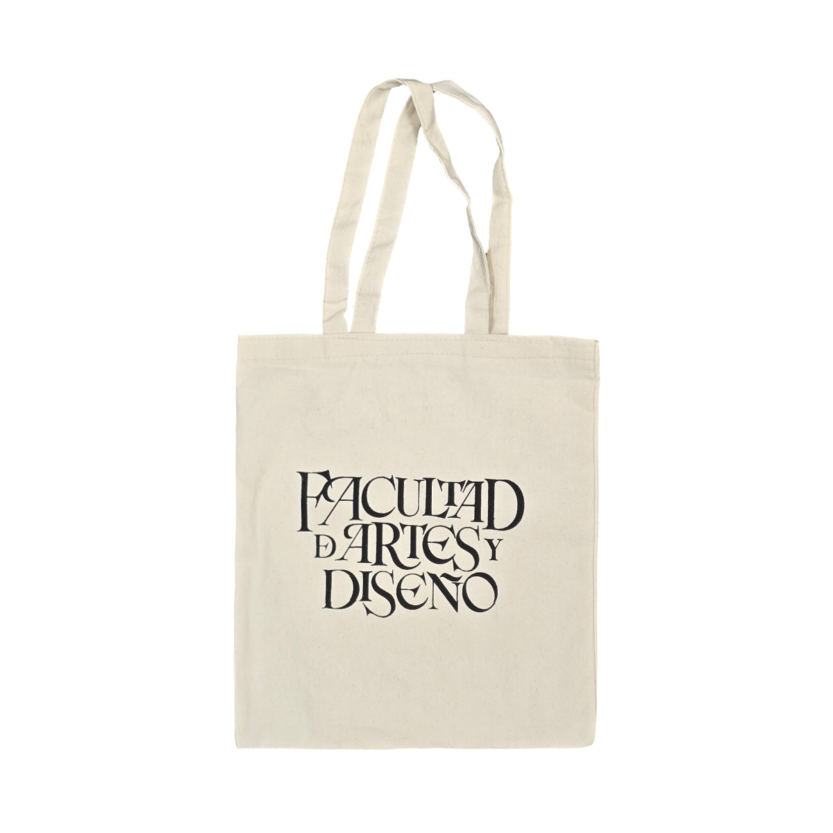 TOTEBAG BLANCA LETRAS FAD