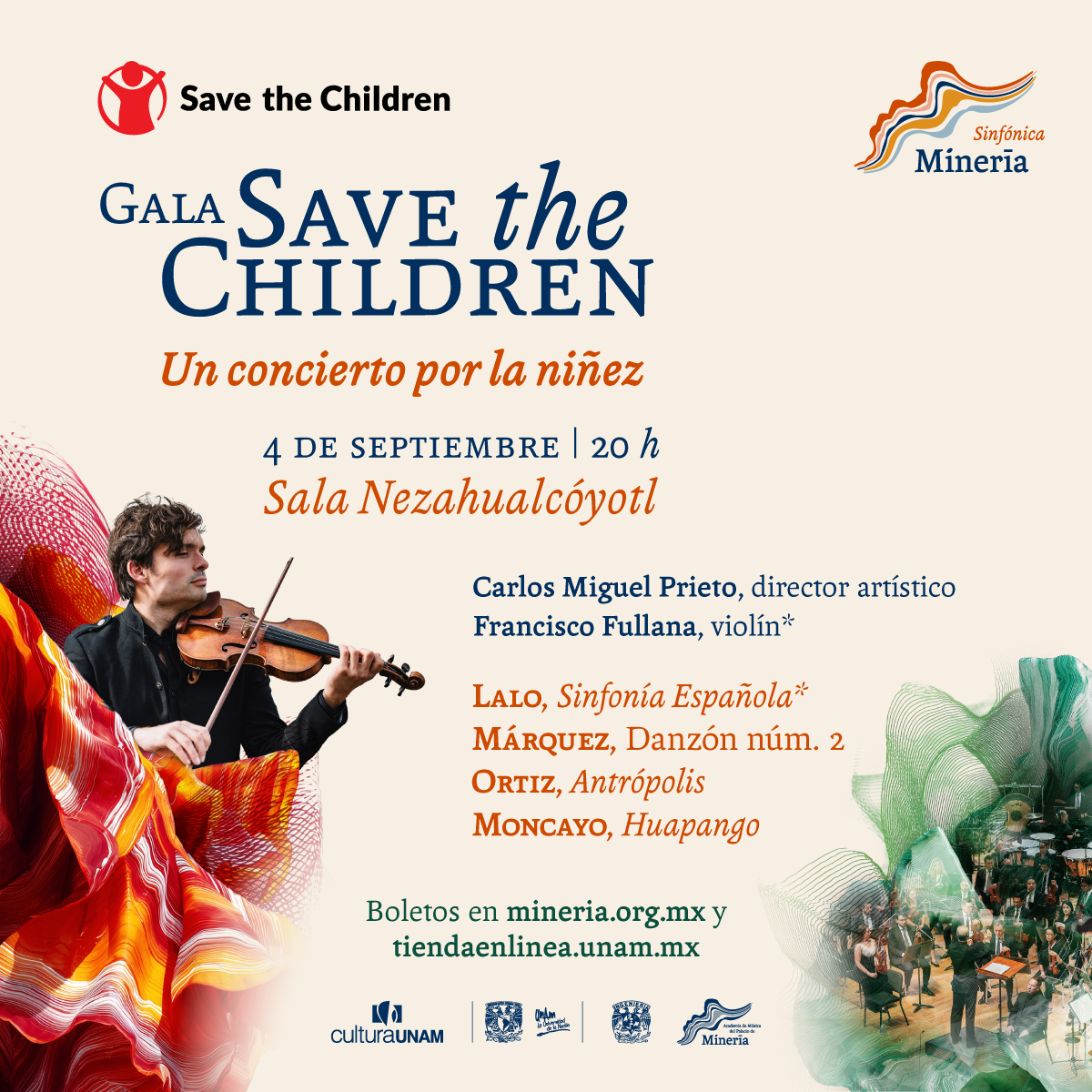 CONCIERTO POR LA NIÑEZ - Save the Children