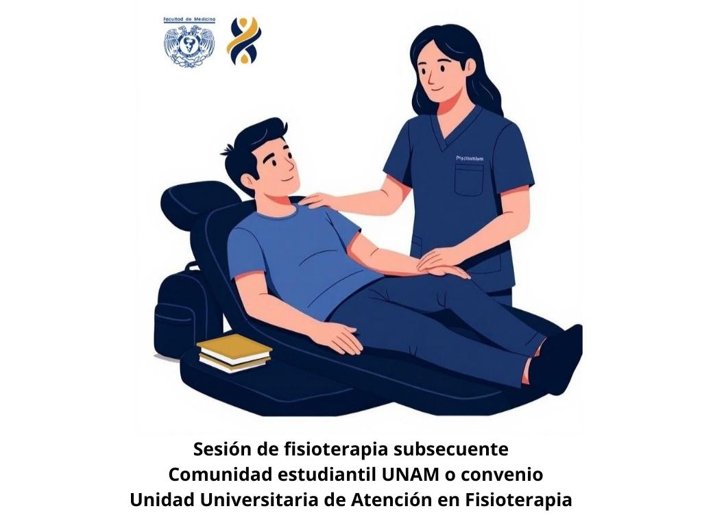 ATENCIÓN FISIOTERAPÉUTICA SUBSECUENTE - COMUNIDAD ESTUDIANTIL UNAM Y CONVENIOS