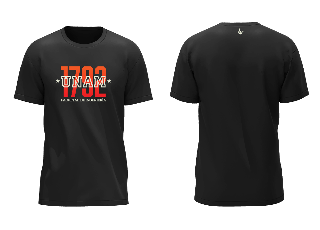 PLAYERA NEGRA INGENIERÍA 1792