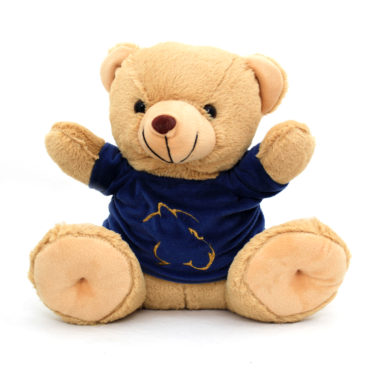 OSO PELUCHE PELO LARGO PLAYERA AZUL LOGO PUMA