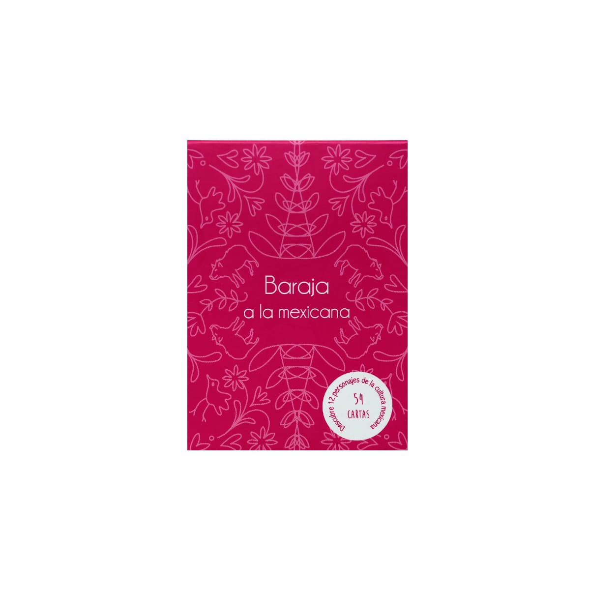 BARAJA POKER CULTURA MEXICANA ROSA
